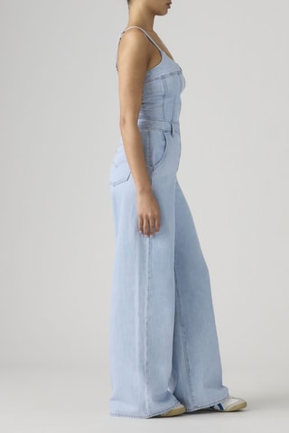 Spijkerjumpsuit Bustier Jumpsuit Always Going To Change - Hemelsblauw