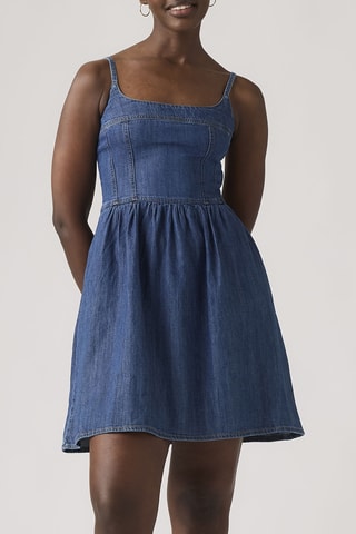 Spijkerskaterjurk Jadine Denim Dreunturned Stone Dress - Blauw