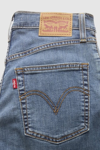 Rechte Jeans Hoge Taille Ribcage - Indigoblauw - Blauw
