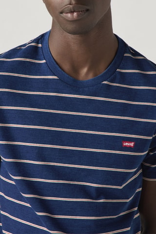 T-shirt Original - Blauw - Wit en blauw