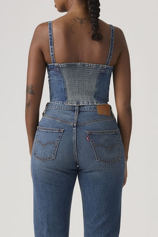 Spijkertop Denim Tube All Over - Blauw