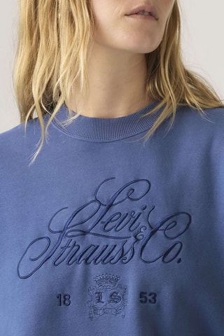 Trui Vintage Oversized Crew Roy - Blauw