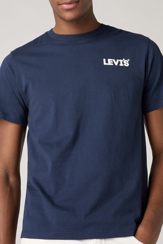 T-shirt - Marineblauw - Wit
