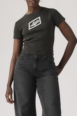 T-shirt Essential Sporty Vintage  Lo - Zwart