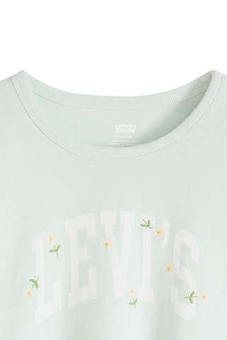 T-shirt Graphic Rickie  Embr Flowers Pa - Blauw