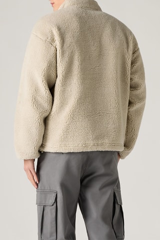 Sweater Sherpa Popover Pumice - Grijs