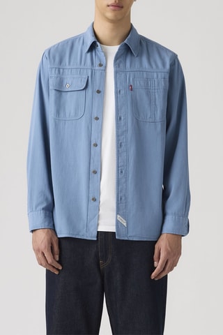 Overhemd LS Auburn - Hemelsblauw - Blauw