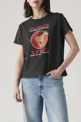 T-shirt Graphic Boxy - Noir