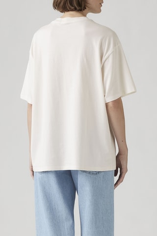 T-shirt Graphic Short Stack Feel Good I - Wit