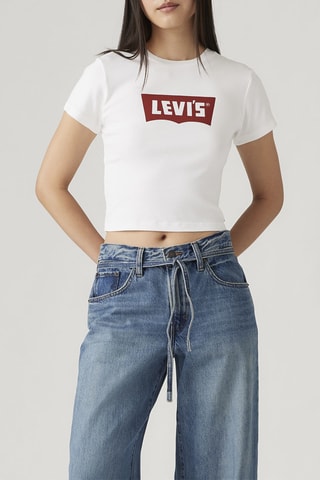 T-shirt Essential Sporty Evintage Batw - Wit