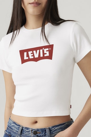 T-shirt Essential Sporty Evintage Batw - Wit