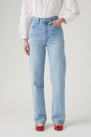 Jeans Ribcage - Hemelsblauw - Bruin