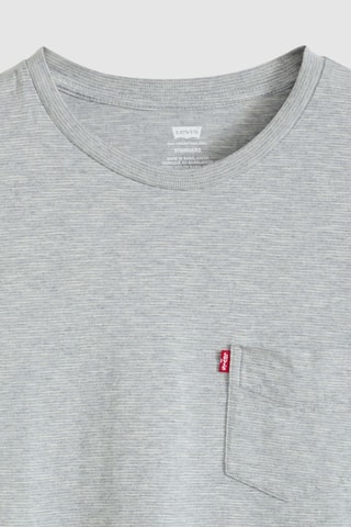 T-shirt Classic Pocket Texural Slub Midto - Grijs