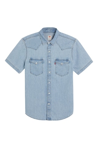 Spijkerblouse Classic Western Franklin Stone Wash - Blauw
