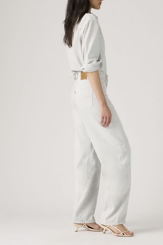 Jeans Wide Legs Baggy - Wit - Grijs