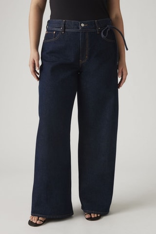 Jeans wide legs - Indigoblauw - Blauw
