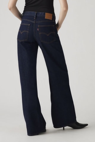 Jeans wide legs - Indigoblauw - Blauw
