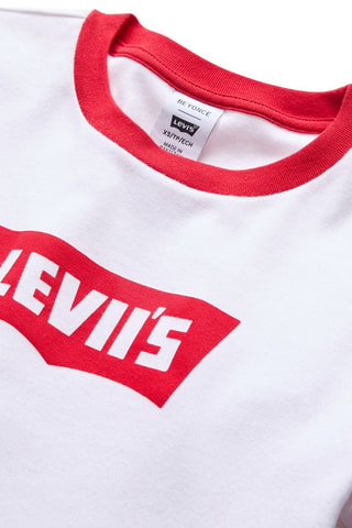 T-shirt - Wit - Wit en rood