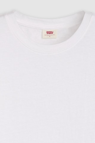 T-shirt Boxy  Slub - Wit