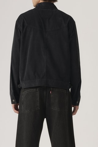Velours Jasje Market Miners Trucker Dark Phantom - Zwart