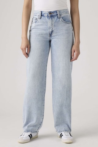 Jeans met Hoge Taille - Blauw