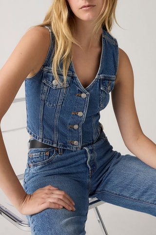 Bustier - Blauw - Blauw