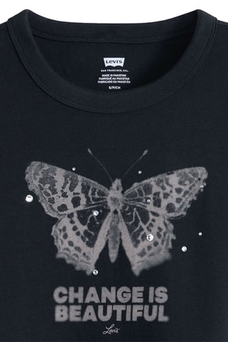 T-shirt Vintage Change Is Beautiful Anthr - Zwart