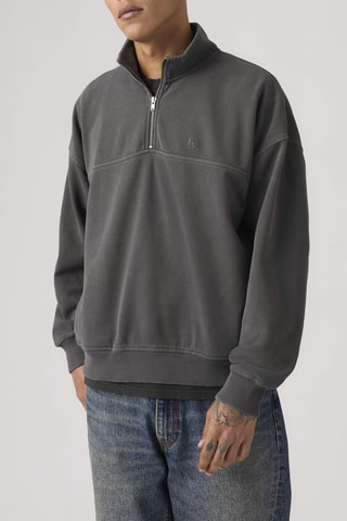 Sweater Marina Quarter Zip - Zwart