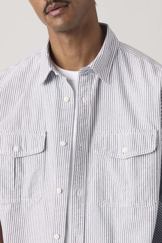 Blouse Pacifica Loose Faro Stripe Jet - Zwart
