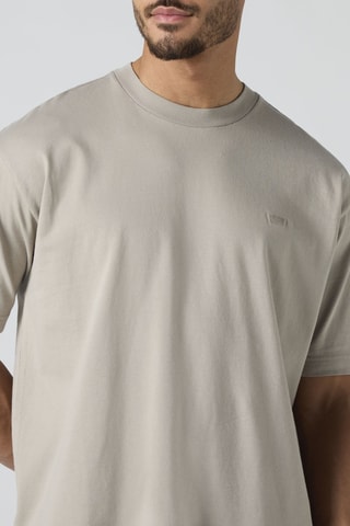 T-shirt Graphi Box Lsc Patch Hem Chesthi - Kaki