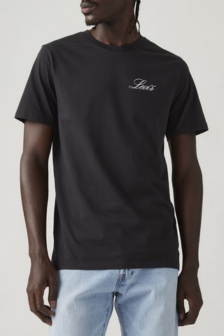 T-shirt Relaxed Fit Coastal Club Phan - Zwart