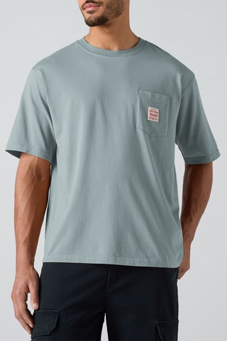 T-shirt Workwear - Blauwgrijs - Blauw en grijs