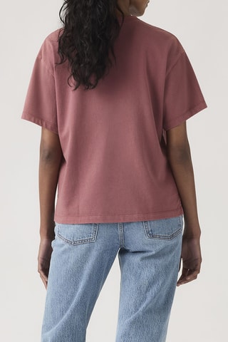 T-shirt Vintage Garment Dye Fa191914 Crus - Rood