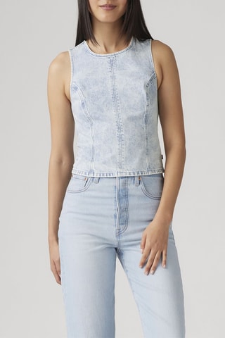 Mouwloze top - Hemelsblauw - Blauw