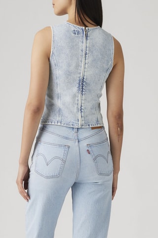 Mouwloze top - Hemelsblauw - Blauw