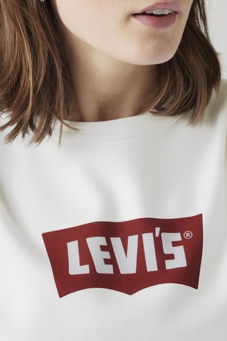 Sweater met lange mouwen Iconic Heritage Crew Crew Vintage Bw - Wit