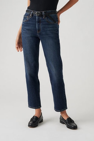 Jeans met Hoge Taille - Blauw