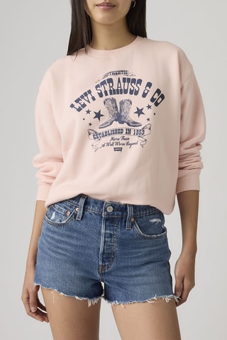 Sweater Everyday Crew Crew Boot Poster Crysta - Roze