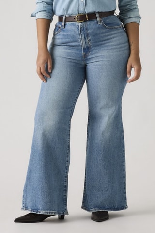 Flare Jeans Ribcage - Licht-indigoblauw - Blauw
