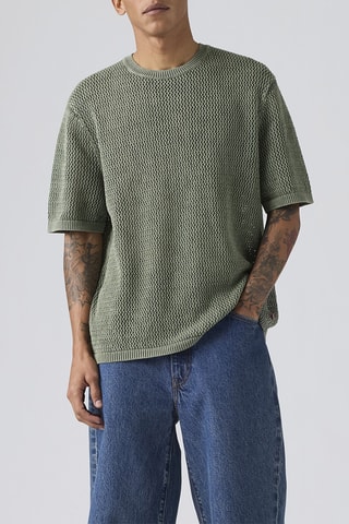 T-shirt Stinson Sweater Mulled Basil Open Kn - Groen