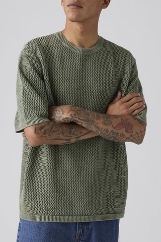 T-shirt Stinson Sweater Mulled Basil Open Kn - Groen