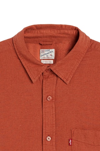 Linnen Overhemd - Roestbruin - Rood