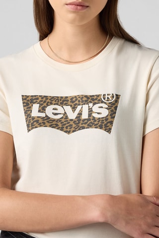 T-shirt The Perfect Annessa Cheetah - Wit
