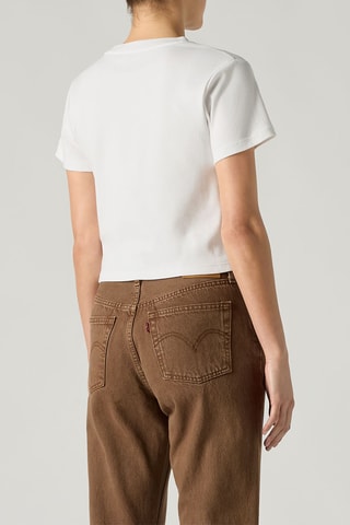T-shirt Essential Sporty Peach Ta - Wit