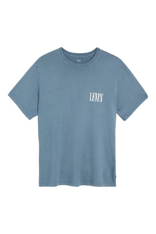 T-shirt relaxed - Blauw - Blauw