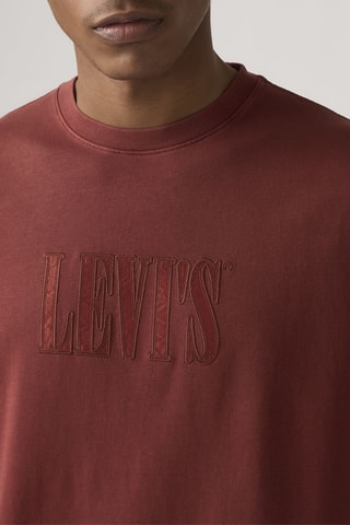 T-shirt SS Relaxed - Steenrood - Rood