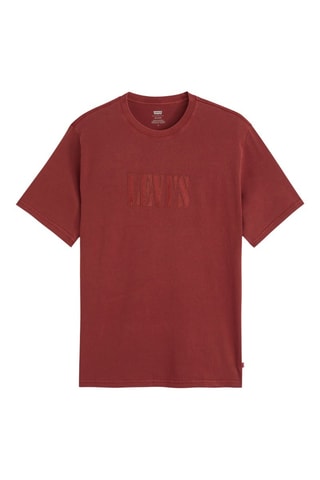 T-shirt SS Relaxed - Steenrood - Rood