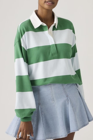 Polo Reenie Rugby Katie Stripe Country Air - Groen en wit