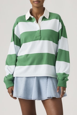 Polo Reenie Rugby Katie Stripe Country Air - Groen en wit