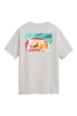 T-shirt Relaxed Fit Leis Poolside Srt Lig - Grijs